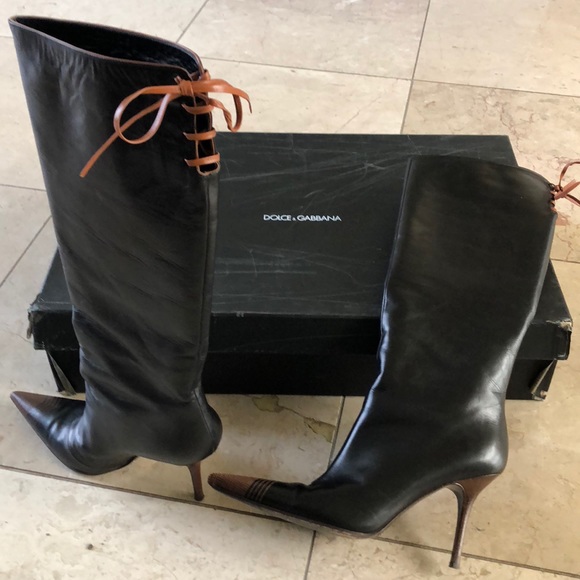 ❤️sold❤️authentic Dolce & Gabbana leather boots - Picture 3 of 7